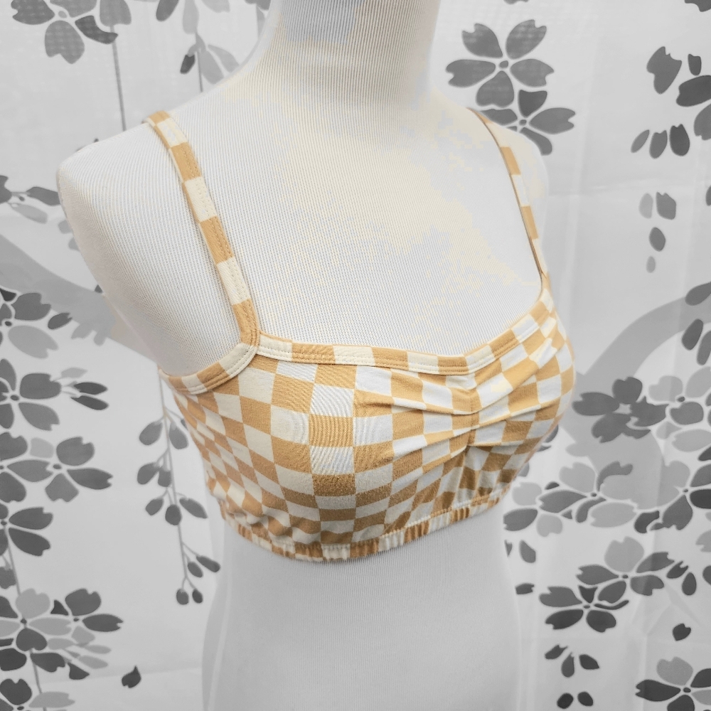 Arq checkered cotton top